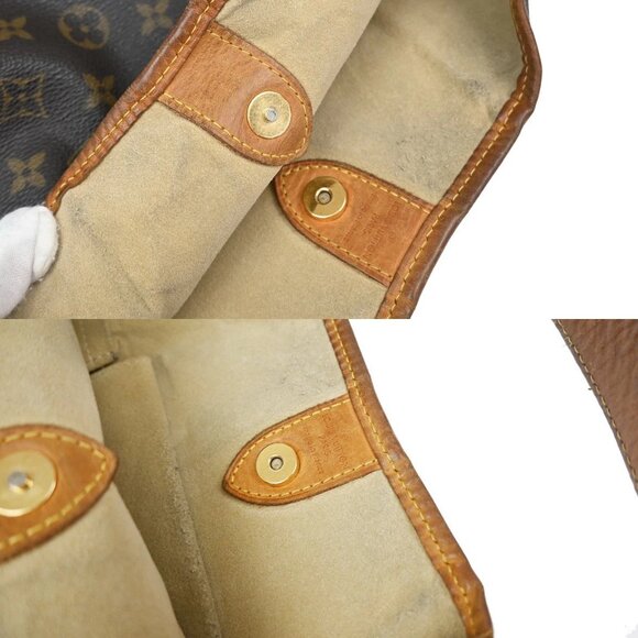 LOUIS VUITTON Galliera PM Shoulder Bag Monogram Leather Brown GD - Picture 11 of 16